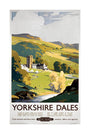 'Yorkshire Dales', BR (NER) poster, 1953. unstretched canvas large none Art Print - Science Museum Shop