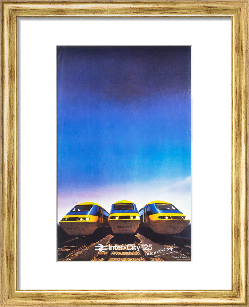 Inter-City 125, BR poster, 1979. | Science Museum Shop
