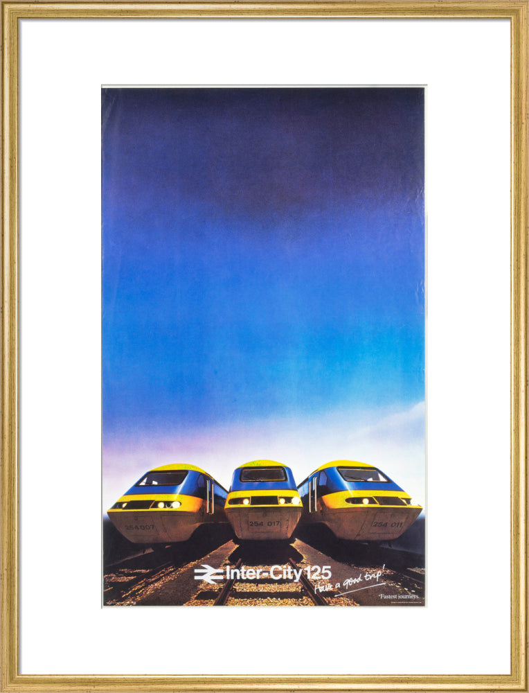 Inter-City 125, BR poster, 1979. | Science Museum Shop