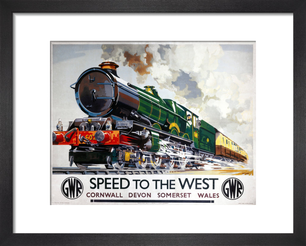 'Speed to the West', GWR poster, 1939. | Science Museum Shop