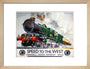 'Speed to the West', GWR poster, 1939. art print small natural Art Print - Science Museum Shop