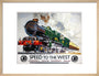 'Speed to the West', GWR poster, 1939. art print medium natural Art Print - Science Museum Shop