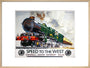'Speed to the West', GWR poster, 1939. art print large natural Art Print - Science Museum Shop
