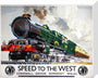 'Speed to the West', GWR poster, 1939. stretched canvas medium none Art Print - Science Museum Shop