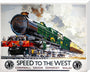'Speed to the West', GWR poster, 1939. stretched canvas large none Art Print - Science Museum Shop