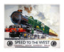 'Speed to the West', GWR poster, 1939. unstretched canvas extra large none Art Print - Science Museum Shop