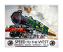 'Speed to the West', GWR poster, 1939. unstretched canvas large none Art Print - Science Museum Shop