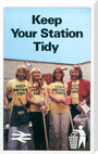 'Keep Your Station Tidy', BR poster, 1979. stretched canvas extra large none Art Print - Science Museum Shop