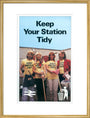 'Keep Your Station Tidy', BR poster, 1979. art print large gold Art Print - Science Museum Shop