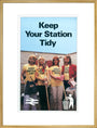 'Keep Your Station Tidy', BR poster, 1979. art print extra large gold Art Print - Science Museum Shop