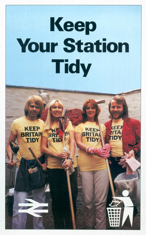 'Keep Your Station Tidy', BR poster, 1979. Art Print - Science Museum Shop