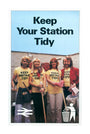 'Keep Your Station Tidy', BR poster, 1979. unstretched canvas extra large none Art Print - Science Museum Shop