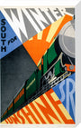 'South for Winter Sunshine', SR poster, 1929. stretched canvas medium none Art Print - Science Museum Shop