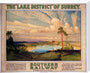 'The Lake District of Surrey', SR poster, 1923-1947. stretched canvas large none Art Print - Science Museum Shop