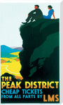 'The Peak District', LMS poster, c 1935. stretched canvas extra large none Art Print - Science Museum Shop