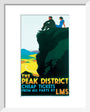 'The Peak District', LMS poster, c 1935. art print extra small white Art Print - Science Museum Shop