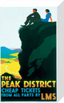 'The Peak District', LMS poster, c 1935. stretched canvas small none Art Print - Science Museum Shop