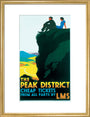 'The Peak District', LMS poster, c 1935. art print medium gold Art Print - Science Museum Shop