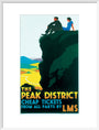 'The Peak District', LMS poster, c 1935. art print large white Art Print - Science Museum Shop