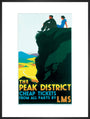 'The Peak District', LMS poster, c 1935. art print extra large black Art Print - Science Museum Shop