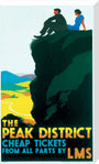 'The Peak District', LMS poster, c 1935. stretched canvas large none Art Print - Science Museum Shop