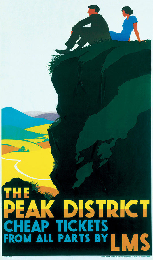 'The Peak District', LMS poster, c 1935. Art Print - Science Museum Shop