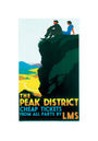 'The Peak District', LMS poster, c 1935. unstretched canvas small none Art Print - Science Museum Shop