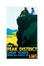 'The Peak District', LMS poster, c 1935. unstretched canvas medium none Art Print - Science Museum Shop