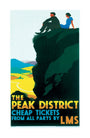 'The Peak District', LMS poster, c 1935. unstretched canvas large none Art Print - Science Museum Shop