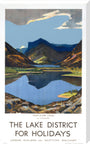 'The Lake District for Holidays', LMS poster, 1923-1939. stretched canvas extra large none Art Print - Science Museum Shop