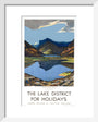 'The Lake District for Holidays', LMS poster, 1923-1939. art print extra small white Art Print - Science Museum Shop