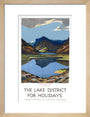 'The Lake District for Holidays', LMS poster, 1923-1939. art print small natural Art Print - Science Museum Shop