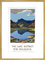 'The Lake District for Holidays', LMS poster, 1923-1939. art print large gold Art Print - Science Museum Shop