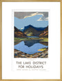 'The Lake District for Holidays', LMS poster, 1923-1939. art print extra large gold Art Print - Science Museum Shop
