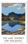 'The Lake District for Holidays', LMS poster, 1923-1939. stretched canvas large none Art Print - Science Museum Shop