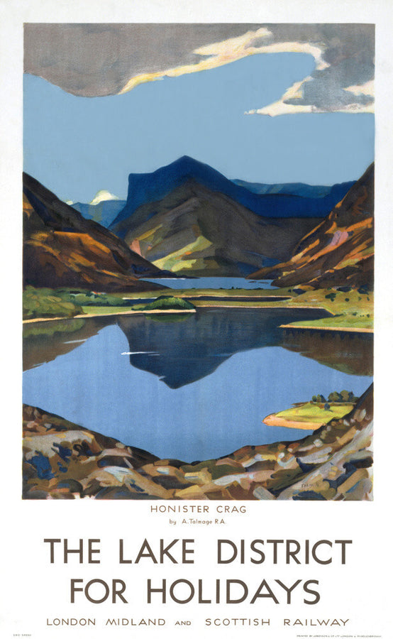 'The Lake District for Holidays', LMS poster, 1923-1939. Art Print - Science Museum Shop