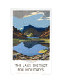 'The Lake District for Holidays', LMS poster, 1923-1939. art print small none Art Print - Science Museum Shop