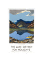 'The Lake District for Holidays', LMS poster, 1923-1939. unstretched canvas small none Art Print - Science Museum Shop