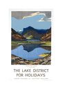 'The Lake District for Holidays', LMS poster, 1923-1939. unstretched canvas medium none Art Print - Science Museum Shop