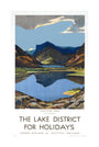 'The Lake District for Holidays', LMS poster, 1923-1939. unstretched canvas large none Art Print - Science Museum Shop