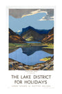 'The Lake District for Holidays', LMS poster, 1923-1939. unstretched canvas extra large none Art Print - Science Museum Shop
