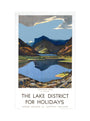 'The Lake District for Holidays', LMS poster, 1923-1939. art print extra large none Art Print - Science Museum Shop