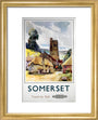 'Somerset', BR (WR) poster, 1960. art print extra small gold Art Print - Science Museum Shop