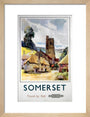 'Somerset', BR (WR) poster, 1960. art print small natural Art Print - Science Museum Shop