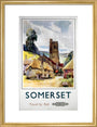 'Somerset', BR (WR) poster, 1960. art print medium gold Art Print - Science Museum Shop