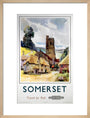 'Somerset', BR (WR) poster, 1960. art print medium natural Art Print - Science Museum Shop