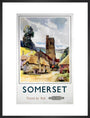 'Somerset', BR (WR) poster, 1960. art print large black Art Print - Science Museum Shop