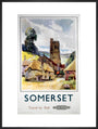 'Somerset', BR (WR) poster, 1960. art print extra large black Art Print - Science Museum Shop