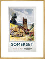'Somerset', BR (WR) poster, 1960. art print extra large gold Art Print - Science Museum Shop