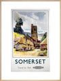'Somerset', BR (WR) poster, 1960. art print extra large natural Art Print - Science Museum Shop